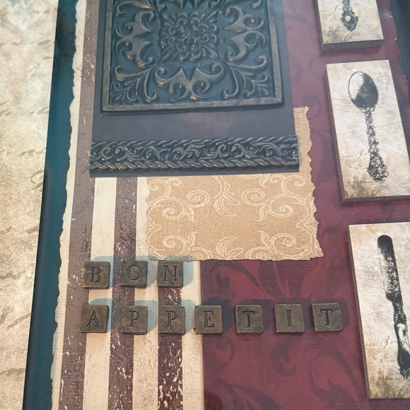 John Hopper Wall Art-Set of 2, 11X14 Burgundy & Cream - Picture 7 of 12